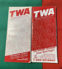 TWA - TIMETABLES - 1990S -