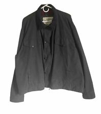 Barbour Vintage Stockman Backhouse Heavyweight Wax Long Trench Coat Sz 50