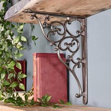 Cast iron ornate scroll - cast, shelf