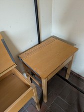 Child's Wooden School Desk and