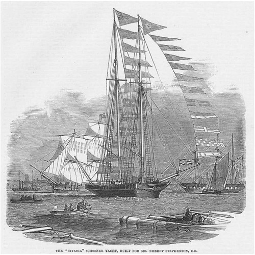 Titania schooner yacht built - titania,