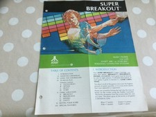 Super Breakout Game Manual Only for the Atari 400/800 Computers