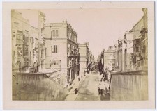 MALTA Strada Reale Antique Albumen Photograph c1890