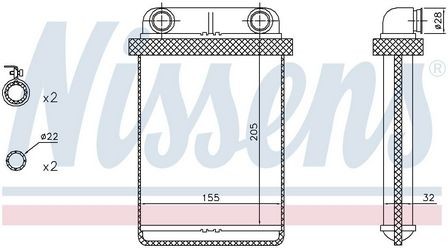 Nissens heater for vauxhall - heater,