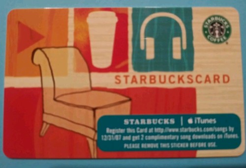 Starbucks card 2007 itunes - card,