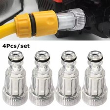 4X Inlet 3/4 High Pressure Washer Hose Tap Water Filter Connector fitfor Karcher