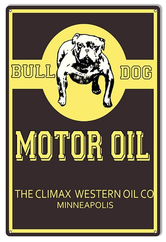 Bull dog motor oil - dog,