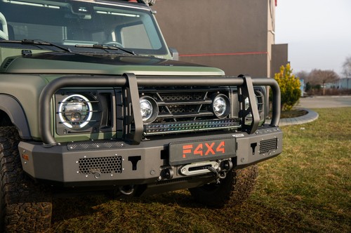 Front steel bumper winch - front, +