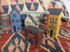 Vintage Wooden Folk Art House