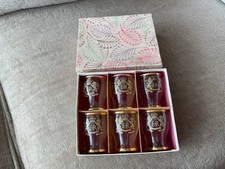 Vintage 1953 Coronation Glass Set Of 6 Original Box