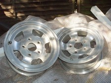 Wolfrace slot mag slotmag 13" Retro alloy wheels xTWO.   120x5 stud pattern(BMW)