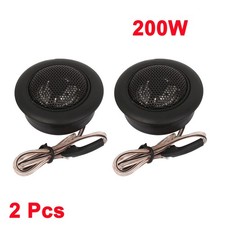 Universal Car Black Stereo Audio Loud Music Speaker Dome Tweeters 800W Pair of 1