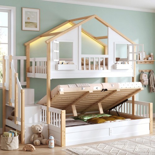 Single over double kids wooden - over,