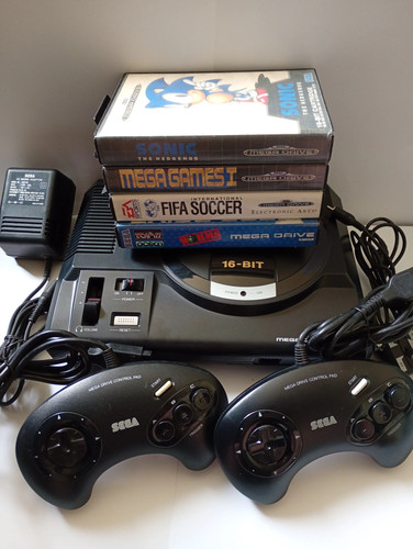 Sega mega drive console - mega,
