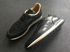 Dunhill designer trainers , Duke  black leather .size 44 / uk 9.5