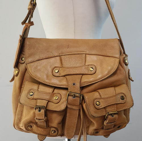 Lucie tan leather slouchy - lucie,