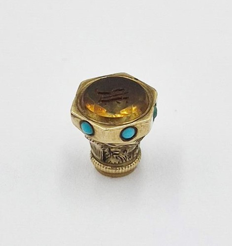 Victorian gold citrine - gold, &