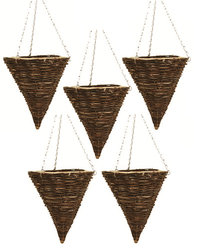 30cm cone dark - 5x, brown
