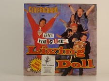 CLIFF RICHARD AND THE YOUNG GUNS LIVING DOLL (85) 2 Track 7" Single including Pi