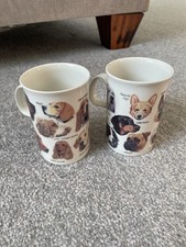 Dunoon stoneware Ray Hutchins working and field dogs mugs