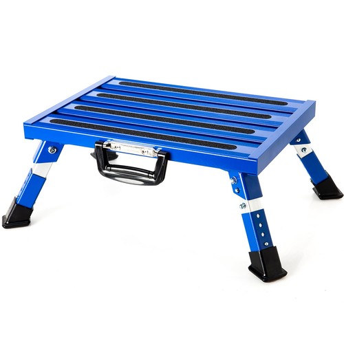 Aluminum folding step stool - aluminum,