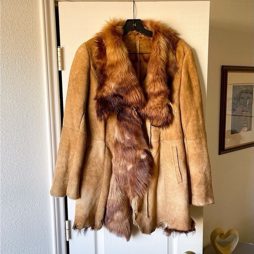 Via veneto boho shearling coat - veneto,