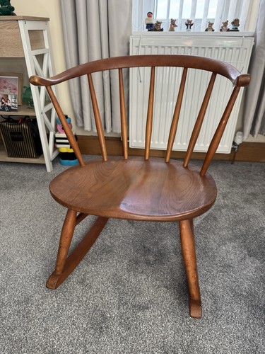 Ercol vintage cowhorn rocking - vintage,