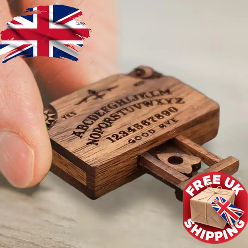 Mini wooden ouija board - wooden,