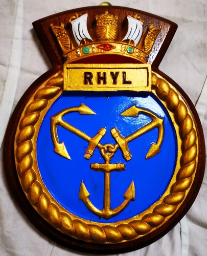 Hms rhyl ship crest - hms, badge