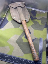 Original WW2 US Army Entrenching Tool with Canvas Cover 1945 Dated
