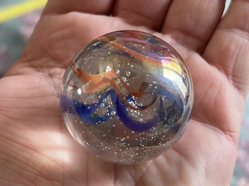 Large clear orange blue - large, /