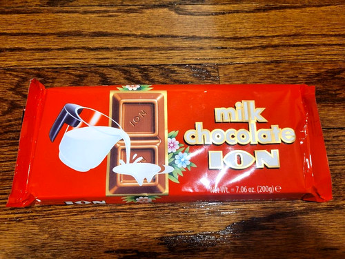 Huge ion milk chocolate bar - ion,