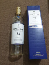 Macallan 12 Double Cask scotch whisky empty bottle with box