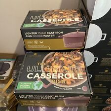 MasterClass Lightweight 2.5 Litre Casserole Dish with Lid Purple