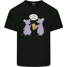Vegan Mouse Funny Cheese Mens Light Cotton T-Shirt