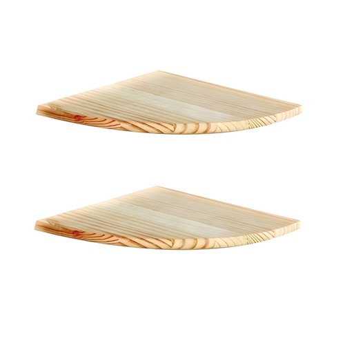 Corner floating shelves - shelves, pine