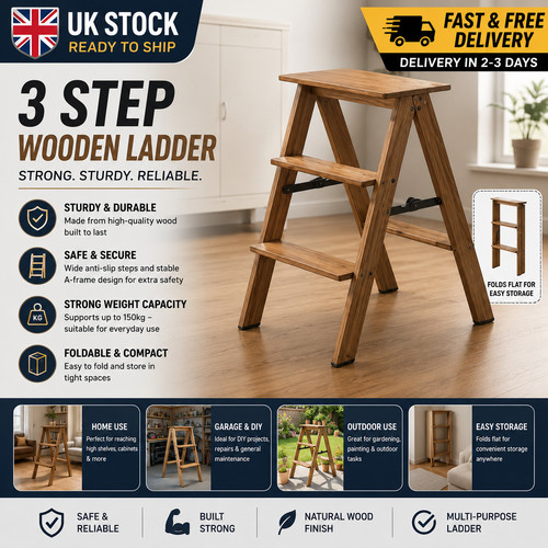 Foldable ladder chair - chair, step