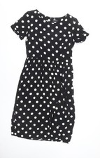 Topshop Women's Black Polka