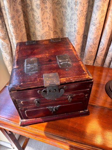 Vintage chinese jewellery box - vintage,