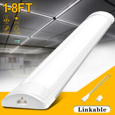 Linkable LED Batten Low Profile Fluorescent Ceiling Tube Light 4FT 5FT 6FT 8FT
