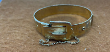 EXCALIBUR 9 CARAT ROLLED GOLD BANGLE BUCKLE STYLE BRACELET SCRAP RECOVERY 21.4G