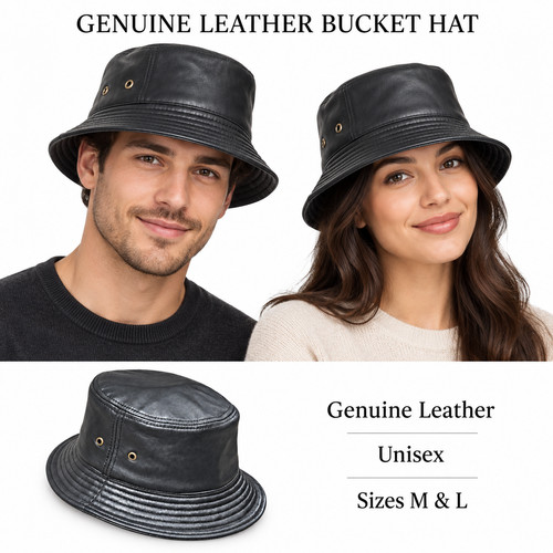 Unisex genuine leather black - unisex,