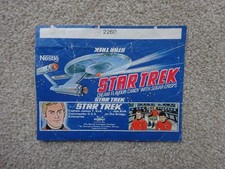 Vintage pre barcode Sweet Wrapper Nestle Star Trek Candy with Sugar Crisps