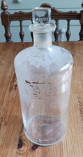 Large vintage glass medicine - large,