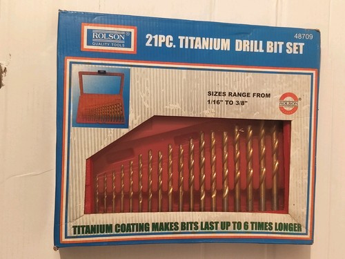 Rolson titanium coated drill - rolson,