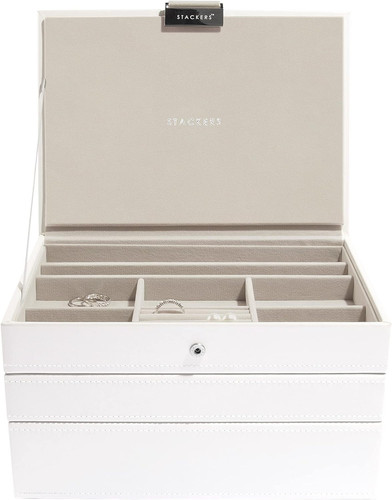 Stackers white classic medium - white,