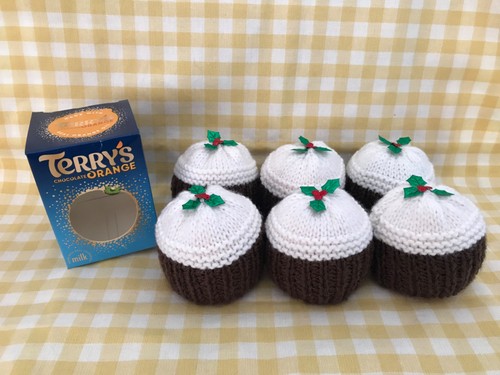 Hand knitted chocolate orange - hand,