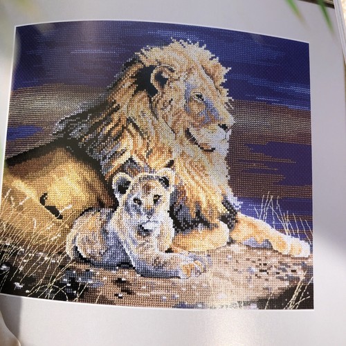 Cross stitch charts lion - stitch, x2