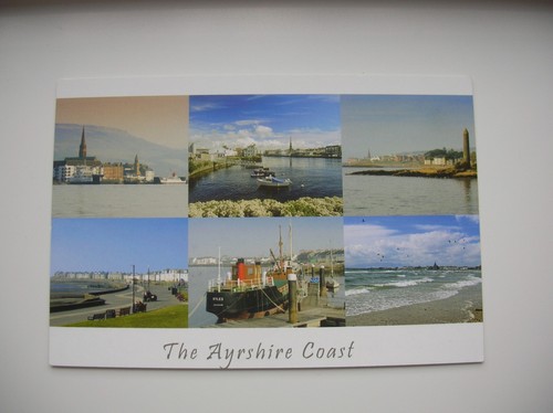 Ayr coast postcard largs - coast,