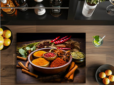 Spices Textured Glass Chopping